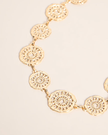 Linked in Shine Disc Chain Belt