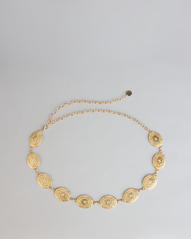 Golden Hour Muse Concho Chain Belt
