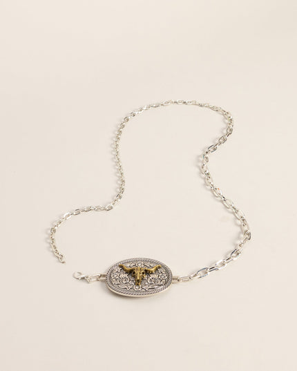Wild West Longhorn Chain Belt