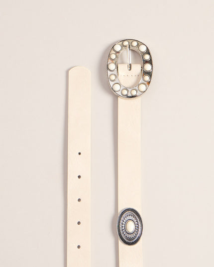 Extra Deets Stone Concho Belt