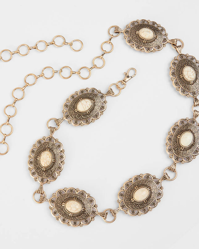 Southern Wind Statement Concho Chain Belt