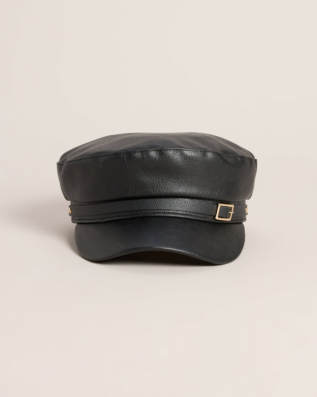 City Limits Faux Leather Cabby Hat