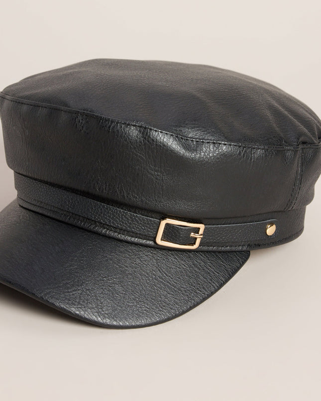 City Limits Faux Leather Cabby Hat