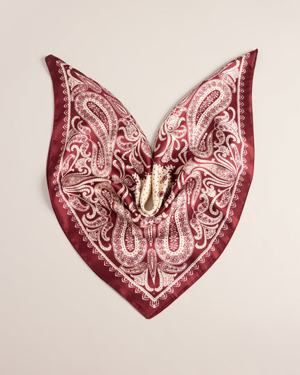 Style Switch Paisley Satin Scarf