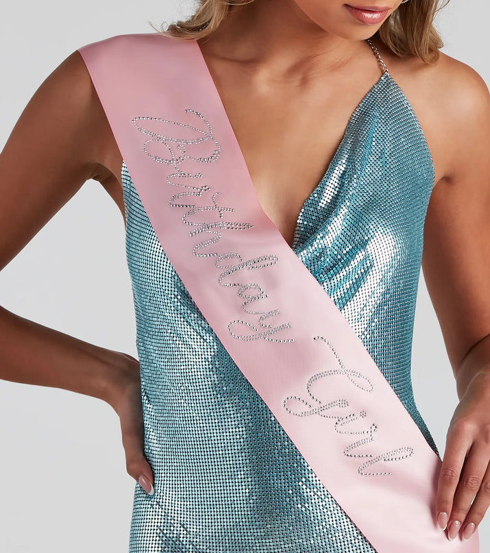 Get inspired with the Birthday Girl Rhinestone Satin Sash, a feed-worthy pink piece that’s part of Windsor's updated and curated women’s clothing edit packed with must-have 2026 outfit ideas.