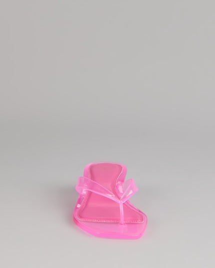 Clear Choice Jelly Thong Kitten Heels