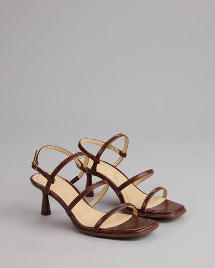 On Point Strappy Sling-Back Stiletto Heels