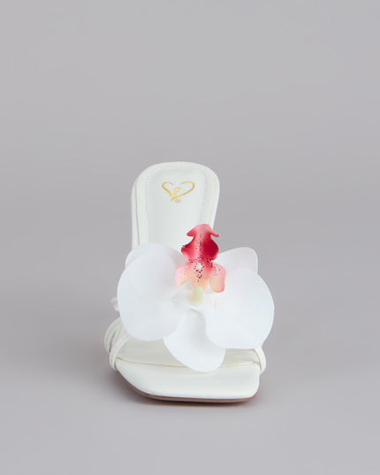 Vacay Mindset Tropical Flower Heels