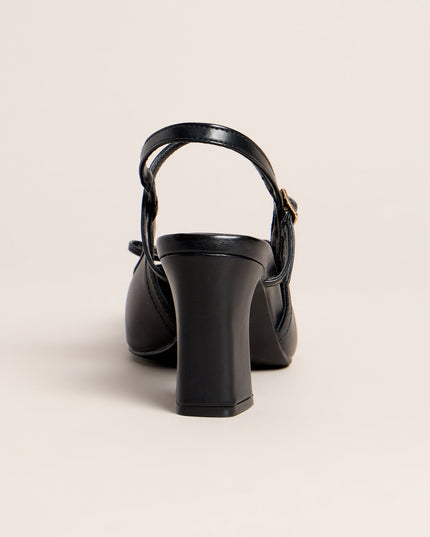 En Pointe Bow Slingback Heels