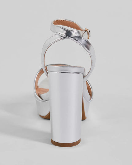 Ready To Slay Platform Heels, a trendy silver addition to women's going-out outfits, is ideal for dressy outfits, chic party attire, or night-out looks that keep you on-trend!
