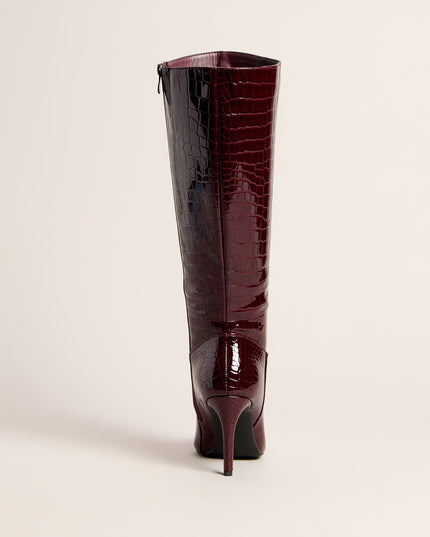 Sharp Instinct Knee High Stiletto Boots