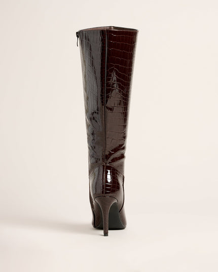 Sharp Instinct Knee High Stiletto Boots