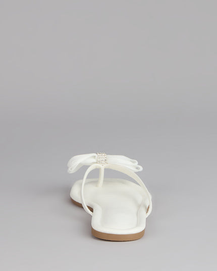 Sweet Steps Bow Thong Sandals
