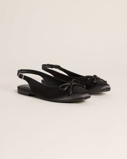 First Position Satin Bow Ballet Flats