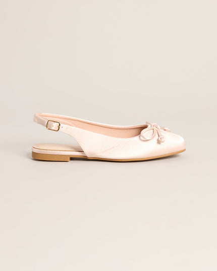 First Position Satin Bow Ballet Flats